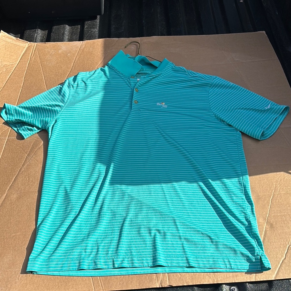 Nike Blue Polo Shirt Performance Style